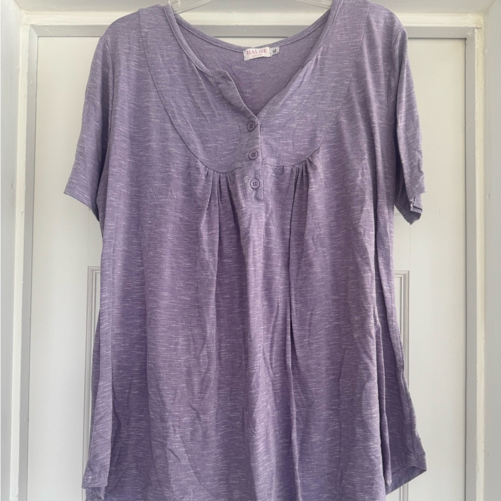 Alife Lavender Short Sleeve Women's Top